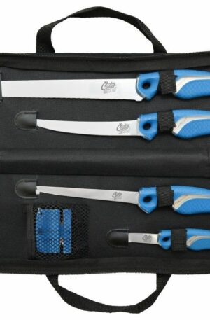 KIT 4 COUTEAUX + 1 AFFUTEUR + SAC